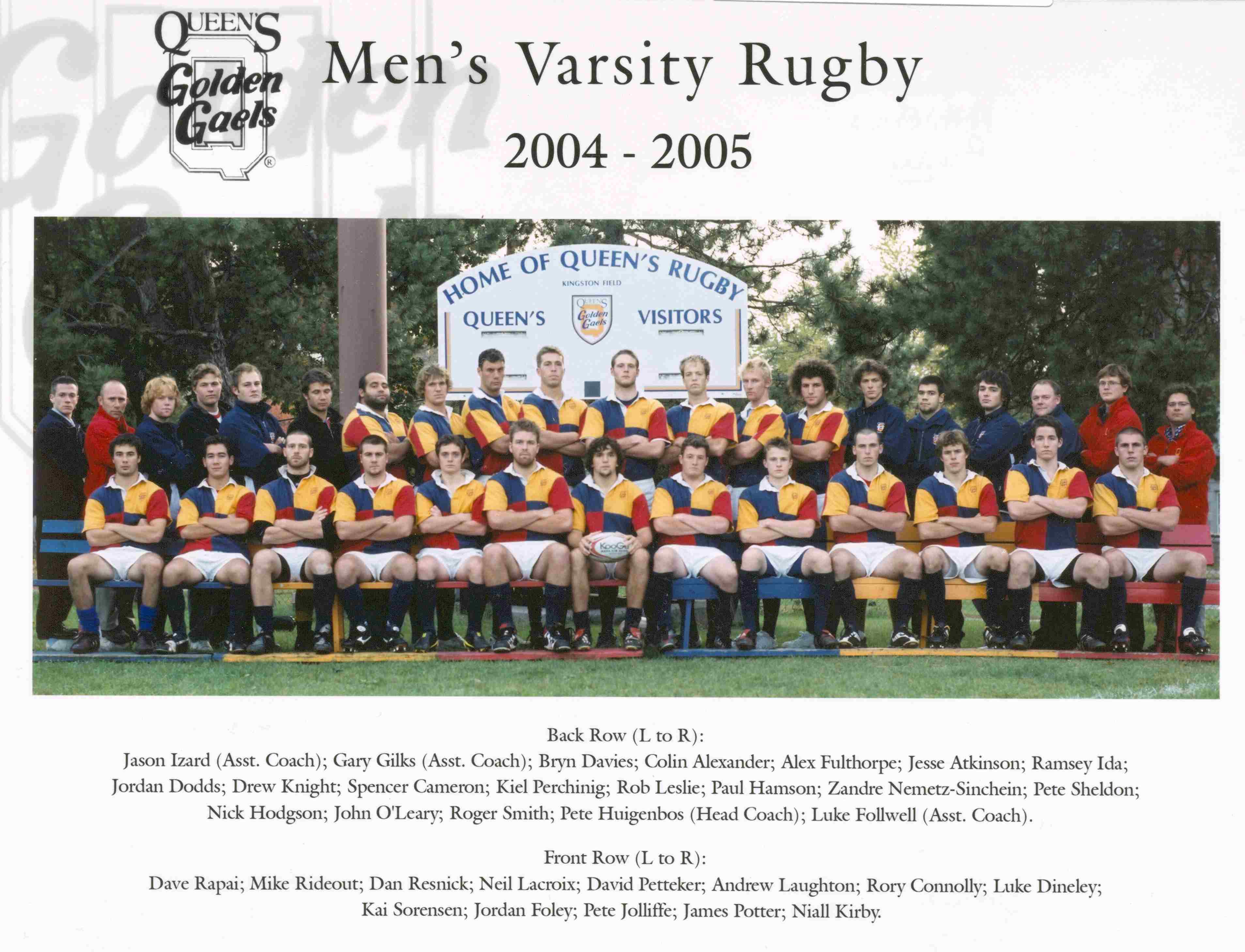 Donate to 2000-2009 Men's Rugby